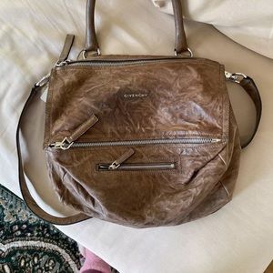 GIVENCHY Leather Pandora Shoulder Bag